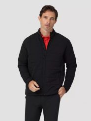 WRANGLER INSULATED JACKET MĘSKA KURTKA PRZEJŚCIOWA BLACK W4G6DX100 112324270. Czarne kurtki Wrangler, l, bez wzorów, z materiału, bez kaptura. Za 299.99 zł.
