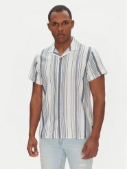 INDICODE Koszula INLindos 20-531 Biały Regular Fit. Białe koszule INDICODE, m, bez wzorów, z bawełny, bez kołnierzyka, bez ramiączek. Za 109.99 zł.