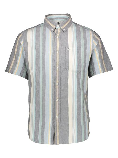 Quiksilver Koszula "Oxford Stripe Classic" w kolorze szarym rozmiar: S. Szare koszule Quiksilver, s, bez wzorów, z bawełny, bez kołnierzyka, bez ramiączek. Za 124.11 zł.