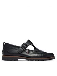 Tommy Hilfiger Półbuty Hilfiger Light Lth Buckle Loafer FM0FM05846 Czarny. Czarne eleganckie półbuty Tommy Hilfiger, bez wzorów, ze skóry, bez obcasa, bez zapięcia. Za 569.99 zł.