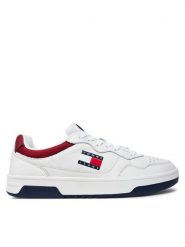 Tommy Jeans Sneakersy (New)Tjm Cupsole Leather Ess EM0EM01443 Biały. Białe buty sportowe casual Tommy Jeans, bez wzorów, z jeansu, bez zapięcia. Za 289.99 zł.
