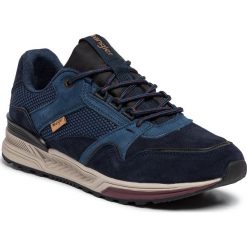 Sneakersy WRANGLER - Rush WM92200A Navy 016. Niebieskie buty sportowe casual Wrangler, bez wzorów, z materiału, bez zapięcia. Za 369.00 zł.