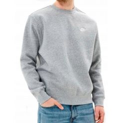 Disabled. Szare bluzy Nike, bez wzorów, bez kaptura. Za 296.06 zł.