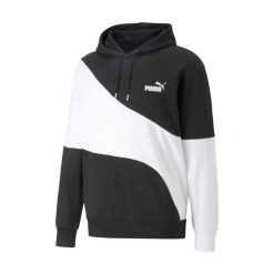 Bluza sportowa męska Puma Power Cat Hoodie. Białe bluzy z kapturem Puma, l, bez wzorów, z bawełny, z kapturem. Za 217.55 zł.