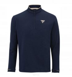 Bluza tenisowa Tecnifibre Thermo Zip. Niebieskie bluzy bez kaptura TECNIFIBRE, xl, bez wzorów, z elastanu, bez kaptura. Za 289.99 zł.