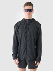 4F Kurtka do biegania Ultralight męska - szara XXL. Szare kurtki do biegania 4F, m, bez wzorów, z materiału, z kapturem, do biegania. Za 299.99 zł.