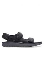 Clarks Sandały "Wesley Bay" w kolorze czarnym rozmiar: 47. Czarne sandały Clarks, z otwartym noskiem, bez zapięcia. Za 176.91 zł.