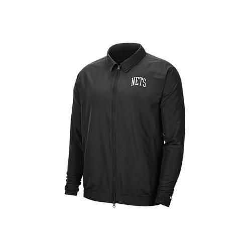 Kurtka treningowa męska Nike Nba Brooklyn Nets Essential. Czarne kurtki Nike, m, bez wzorów, z syntetyku, bez kaptura, do biegania. Za 453.00 zł.
