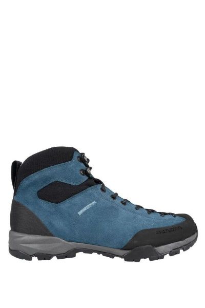 Buty turystyczne męskie Scarpa Mojito Hike GTX. Niebieskie buty turystyczne Scarpa, bez wzorów, z gore-texu, bez zapięcia, trekkingowe, gore-tex. Za 957.75 zł.
