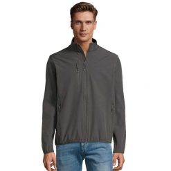 Męska Kurtka Radian Soft Shell. Brązowe kurtki SOL'S, m, bez wzorów, z puchu, bez kaptura. Za 181.99 zł.