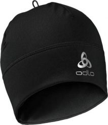 Czapka do biegania dla dorosłych Odlo Hat Polyknit Warm Eco. Czarne bielizna termoaktywna ODLO, m, bez wzorów, z elastanu, bez ramiączek, do biegania. Za 93.99 zł.