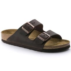 Unisex sandały Birkenstock Arizona brązowe regular 52531. Brązowe sandały Birkenstock, z materiału, bez zapięcia. Za 399.00 zł.