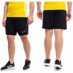 Spodenki treningowe męskie Nike Academy 25. Czarne krótkie spodenki sportowe Nike, m, bez wzorów, ze skóry. Za 71.00 zł.