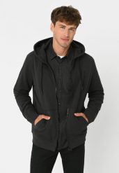 Bluza z kapturem B-VITAR. Szare bluzy z kapturem Volcano, m, bez wzorów, z bawełny, z kapturem. Za 179.99 zł.