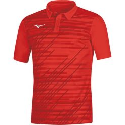 Polo Mizuno Team Chiba. Czerwone koszulki polo Mizuno, bez wzorów, bez kołnierzyka, bez ramiączek. Za 150.50 zł.