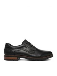 Rieker Półbuty CEO-14603-00 Czarny. Czarne eleganckie półbuty Rieker, bez wzorów, ze skóry, bez obcasa, bez zapięcia. Za 429.99 zł.