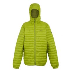 Męska Ocieplana Kurtka Hurden. Zielone kurtki Regatta, l, bez wzorów, z materiału, z kapturem. Za 145.99 zł.
