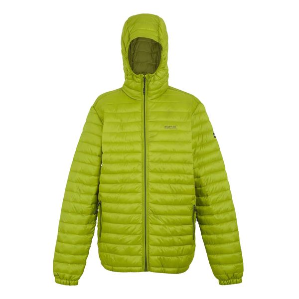 Męska Ocieplana Kurtka Hurden. Zielone kurtki Regatta, l, bez wzorów, z materiału, z kapturem. Za 145.99 zł.