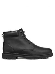 Geox Trapery U Andalo U46DDC 000FF C9999 Czarny. Czarne trapery Geox, ze skóry, bez zapięcia. Za 489.99 zł.