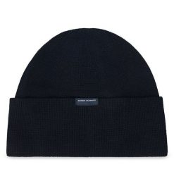 Czapka Armani Exchange. Niebieskie czapki zimowe Armani Exchange, bez wzorów. Za 239.99 zł.