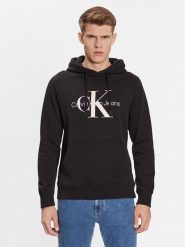 Calvin Klein Jeans Bluza J30J320805 Czarny Regular Fit. Czarne bluzy Calvin Klein Jeans, l, bez wzorów, z bawełny, bez kaptura. Za 569.99 zł.