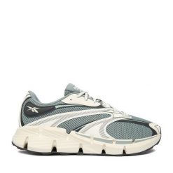 Buty do biegania Reebok. Zielone buty do biegania Reebok, bez wzorów, bez zapięcia, do biegania. Za 389.99 zł.