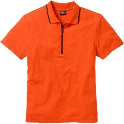 Shirt polo Regular Fit bonprix czerwona pomarańcza. Brązowe koszulki polo marki bonprix, polo. Za 34.99 zł.