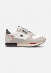 Białe Buty Sportowe Sneakersy z Ozdobnymi Wstawkami Vevilira. Białe buty sportowe casual Born2be, bez wzorów, z jeansu, bez zapięcia. W wyprzedaży za 103.99 zł.