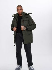 CANADA weather gear Kurtka zimowa w kolorze khaki rozmiar: M. Brązowe kurtki CANADA weather gear, na zimę, m, bez wzorów, bez kaptura. Za 252.12 zł.