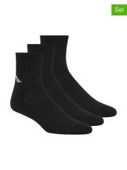 Skechers Skarpety (6 par) w kolorze czarnym rozmiar: 39-42. Czarne skarpety Skechers, bez wzorów, ze splotem. Za 37.03 zł.