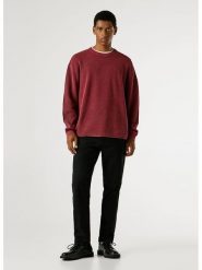 Pepe Jeans Sweter "Frank" w kolorze czerwonym rozmiar: S. Czerwone swetry nierozpinane Pepe Jeans, s, bez wzorów, z bawełny, bez kołnierzyka, bez ramiączek. Za 170.95 zł.