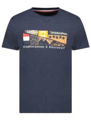 Canadian Peak Koszulka "Jiveak" w kolorze granatowym rozmiar: XXL. Niebieskie bezrękawniki Canadian Peak, xxl, bez wzorów, z bawełny, bez kołnierzyka, bez ramiączek. Za 65.95 zł.
