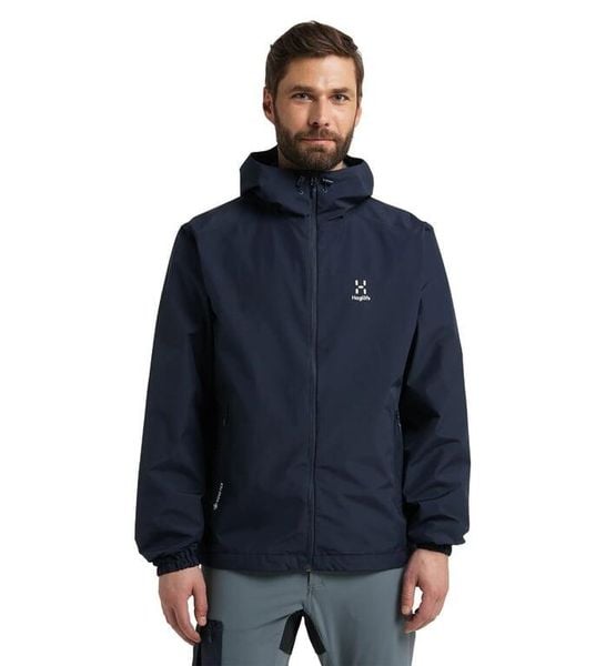 HAGLOFS Kurtka męska BETULA GTX JACKET MEN Tarn Blue-M. Niebieskie kurtki Haglöfs, l, bez wzorów, z gore-texu, bez kaptura. Za 681.35 zł.