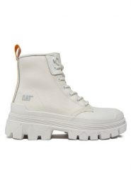 CATerpillar Trapery Hardwear Hi P111328 Biały. Białe trapery CATerpillar, ze skóry, bez zapięcia. Za 699.99 zł.