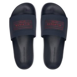 Klapki Tommy Hilfiger. Niebieskie klapki Tommy Hilfiger. Za 189.99 zł.