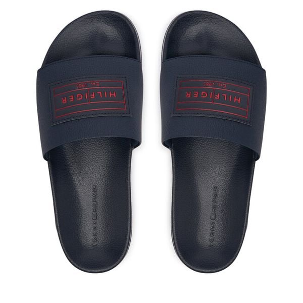 Klapki Tommy Hilfiger. Niebieskie klapki Tommy Hilfiger. Za 189.99 zł.