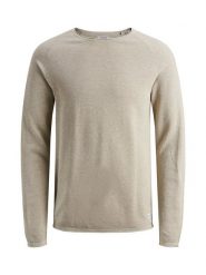 Jack & Jones Sweter "Hill" w kolorze beżowym rozmiar: XL. Brązowe swetry nierozpinane Jack & Jones, xl, bez wzorów, z bawełny, bez kołnierzyka, bez ramiączek. Za 119.40 zł.