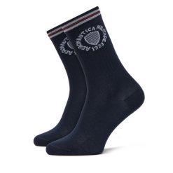 Zestaw 2 par wysokich skarpet unisex Aeronautica Militare. Niebieskie skarpety Aeronautica Militare, bez wzorów. Za 69.99 zł.