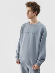 4F Bluza dresowa nierozpinana bez kaptura męska - szara M. Szare bluzy 4F, m, bez wzorów, z bawełny, bez kaptura. W wyprzedaży za 79.99 zł.