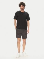 BOSS Piżama Relax 50540613 Czarny Regular Fit. Czarne piżamy Boss, m, bez wzorów, z bawełny, bez ramiączek. Za 379.99 zł.