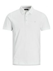 Jack & Jones Koszulka polo "Paulos" w kolorze białym rozmiar: XL. Białe koszulki polo Jack & Jones, xl, bez wzorów, z bawełny, bez kołnierzyka, bez ramiączek. Za 92.86 zł.