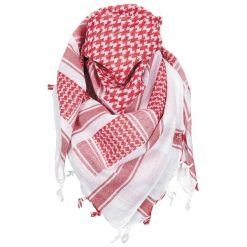 Chusta arafatka z bawełny. Białe szaliki MFH, bez wzorów, z bawełny. Za 27.99 zł.