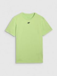 4F Koszulka treningowa szybkoschnąca męska - zielona 3XL. Zielone t-shirty 4F, m, bez wzorów, z elastanu, bez kołnierzyka, bez ramiączek. Za 99.99 zł.