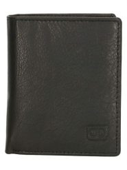 Beagles Skórzany portfel w kolorze czarnym - 8,6 x 10,2 x 1 cm rozmiar: onesize. Czarne portfele Beagles, bez wzorów, z materiału. Za 39.99 zł.