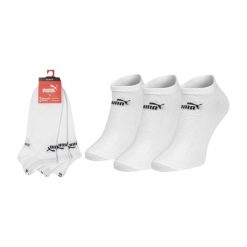 PUMA Skarpety Stopki 3-Pack 94710906. Białe skarpety Puma, bez wzorów. Za 36.99 zł.
