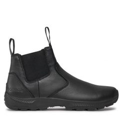 Sztyblety Columbia. Czarne botki sznurowane Columbia, bez wzorów, bez obcasa, bez zapięcia. Za 549.99 zł.