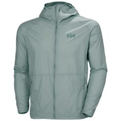 Kurtka wodoodporna Helly Hansen Roam Wind. Zielone kurtki Helly Hansen, na lato, l, z aplikacjami, z materiału, bez kaptura. Za 458.00 zł.