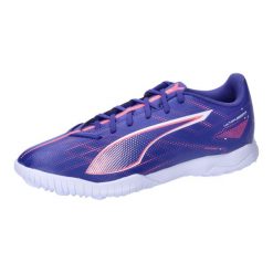 Buty piłkarskie męskie Puma Ultra 5 Play TT. Niebieskie buty turystyczne Puma, bez wzorów, z gumy, bez zapięcia, do piłki nożnej. Za 189.99 zł.