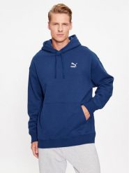 Puma Bluza Better Classics 621321 Niebieski Relaxed Fit. Niebieskie bluzy Puma, m, bez wzorów, z bawełny, bez kaptura. Za 189.99 zł.