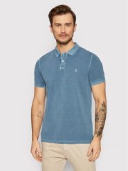 Marc O'Polo Polo B21 2266 53000 Niebieski Regular Fit. Niebieskie koszulki polo Marc O'Polo, m, bez wzorów, z bawełny, bez kołnierzyka, bez ramiączek. Za 199.99 zł.